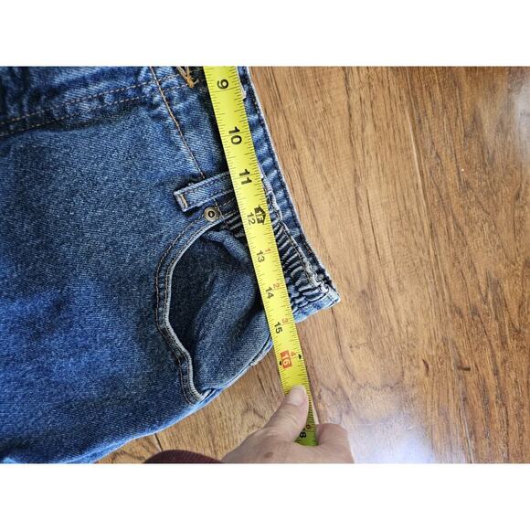 L.L Bean Blue Original Fit/Relaxed Denim Jeans Size 14 R 90's Mom Elastic Waist - Picture 6 of 8